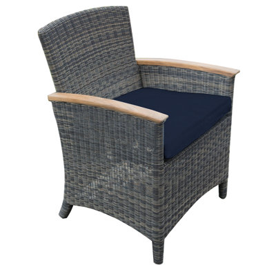 Bella Wicker Outdoor Dining Armchair