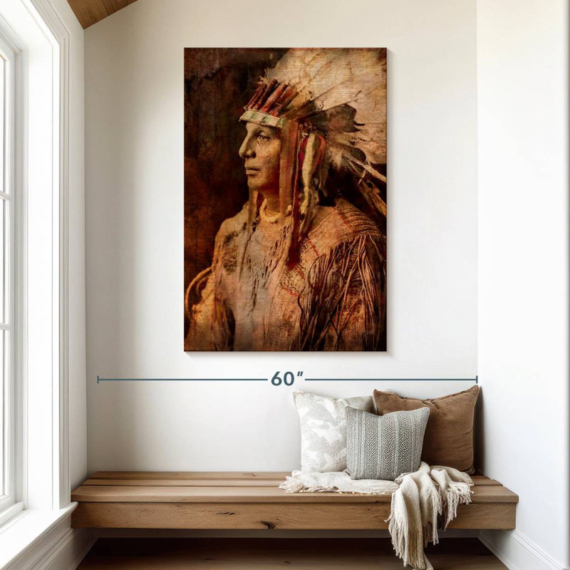 Arikara Warrior, 48" H x 32" W