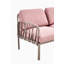 Canapé de jardin pour l'intérieur et l'extérieur avec canapé et coussins moelleux pour l'extérieur