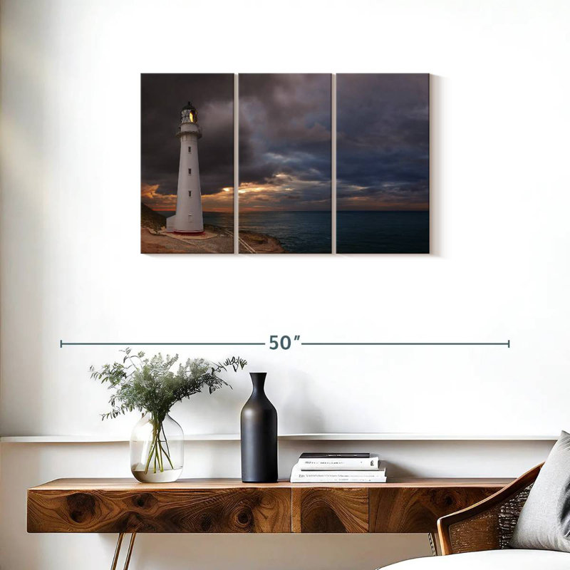 Phare d'Aletra Castle Point, H 20 po x l 33 po