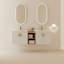 Meuble-lavabo double 59,6 po avec plateau en céramique Jasminka-1730283388