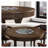47.24"Solid Wood Rubberwood Brown Automatic Card Dealing Poker Table