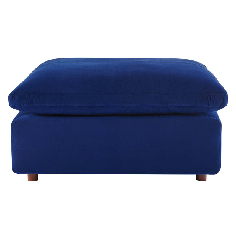 Repose-pieds Modway Commix, Velours bleu marine