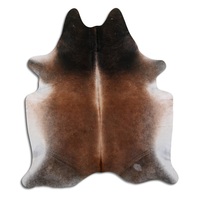 Cowhide Rug Tan Grey