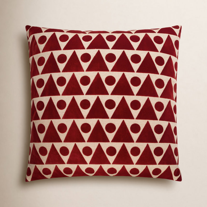 Kilo Pillow Cover & Insert, Red, Square 22"
