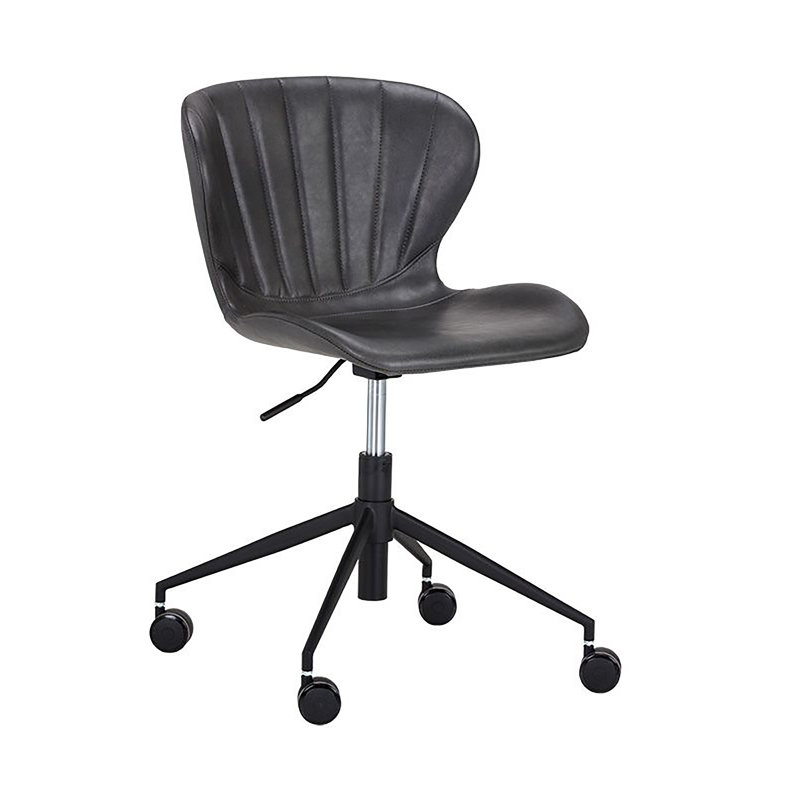 Arabella Swivel Task Chair, Dark Gray