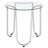 Chrome Round Glass Top End Side Table