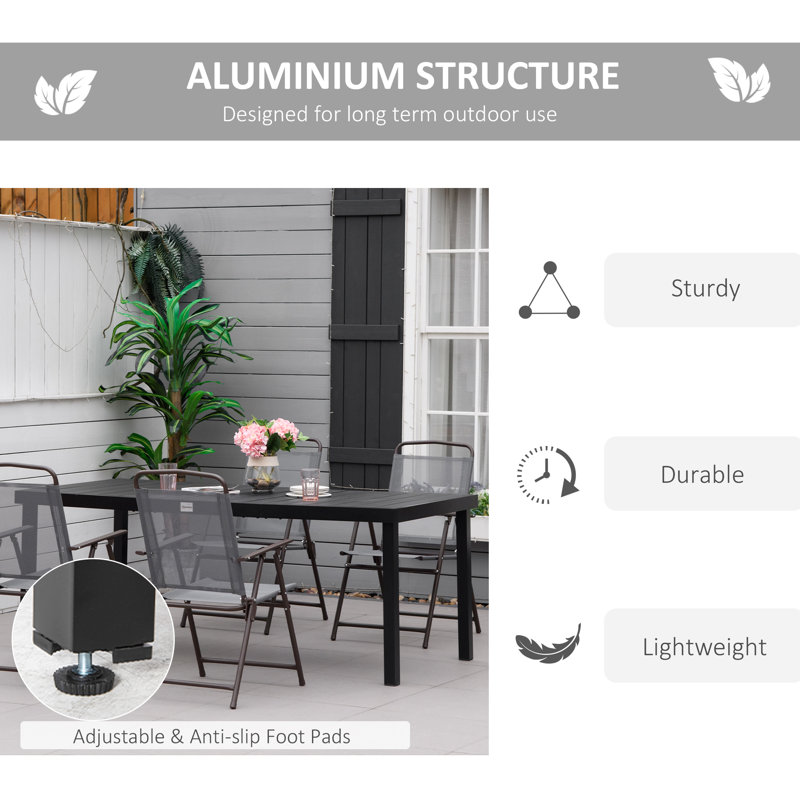 Rectangular 8 - Person 190Cm L Outdoor Table