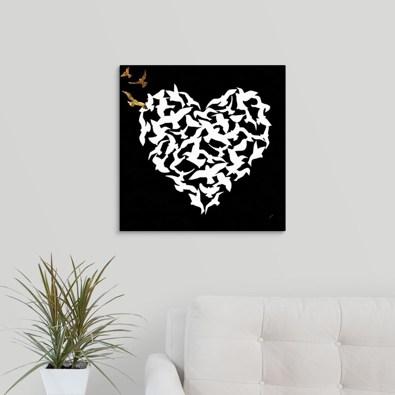« cardiaque aflutter ii », impression sur toile, Toile tendue, H 20 po x l 20 po x p 1,25 po