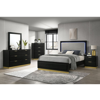 Ensemble de chambre avec grand lit 5 pièces Sophia