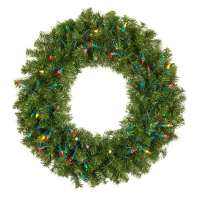Lighted Fir Wreath