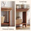 Console étroite 40 po en bois massif avec rangement