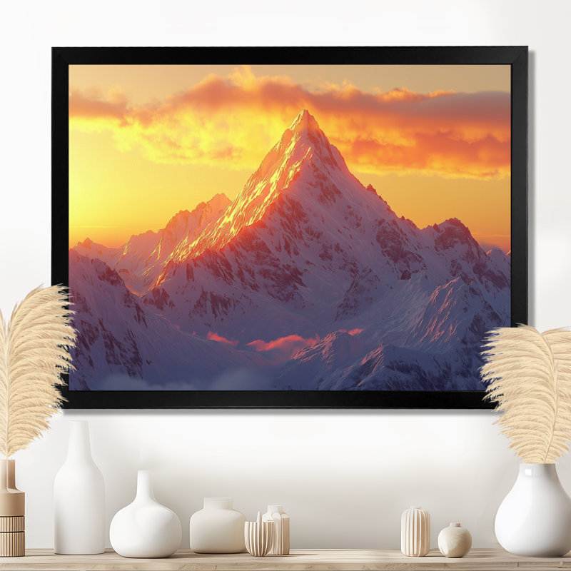 Gonca - paysages, art mural, Reproduction encadrée d'une seule photo sans pass, Noir, noir, noir, noir, H 12 po x l 20 po