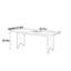 Bureau Mid-Century moderne en bois massif