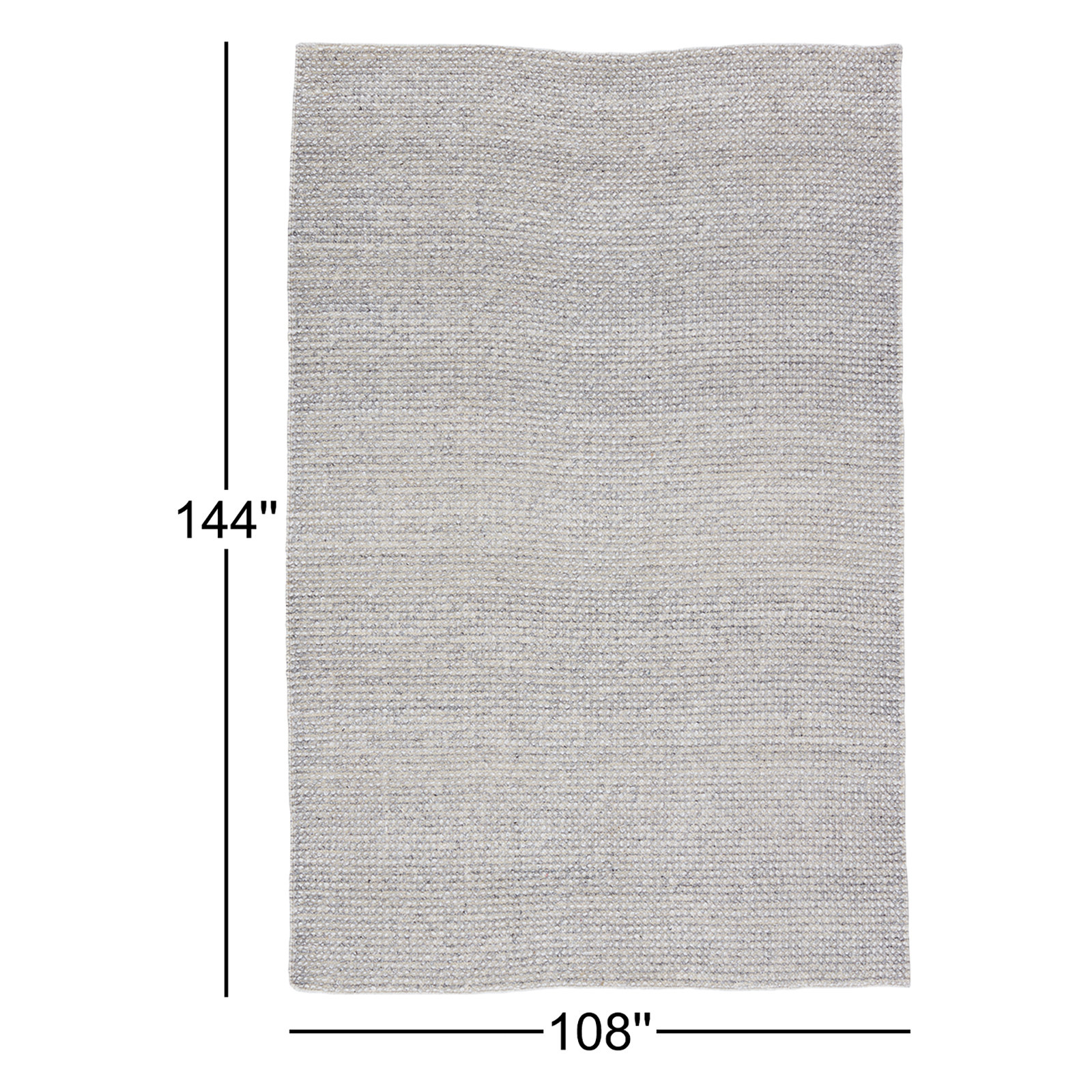 Brynn Gray Hand-Woven Outdoor Rug, Rectangle 9' x 12'