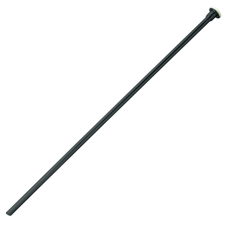 3/8" x 20" Flat Head Toilet Supply Riser, Matte Black