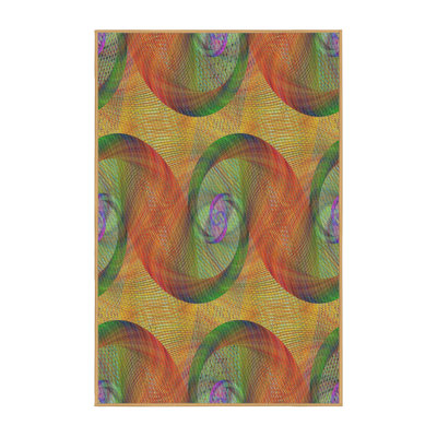 Jaune Tapis décoratif abstrait