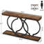Console avec structure géométrique en métal-1224400103