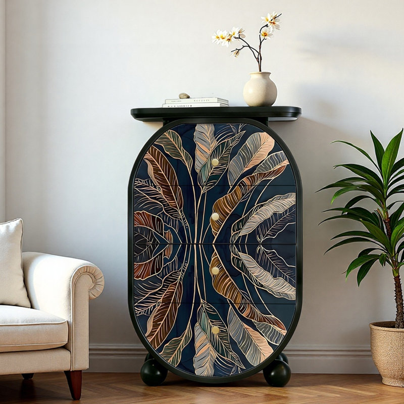 Armoire console en bois massif French French