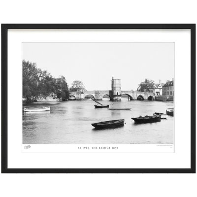 St Ives, The Bridge 1898 by Francis Frith - Single Picture Frame Print