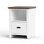 Classeur nautique 22 po, patiné, blanc délavé, peuplier massif, bureau, mobilier de bureau, utilisation côtière sans assemblage, Jasmine blanc délavé, bois massif, meubles