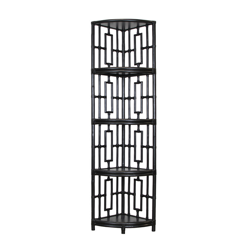 Manley Corner Bookcase, Black