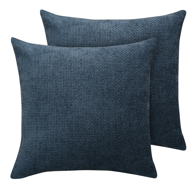 Angeliza Square Throw Cushion Cover, 60cm H x 60cm W, Dark Blue