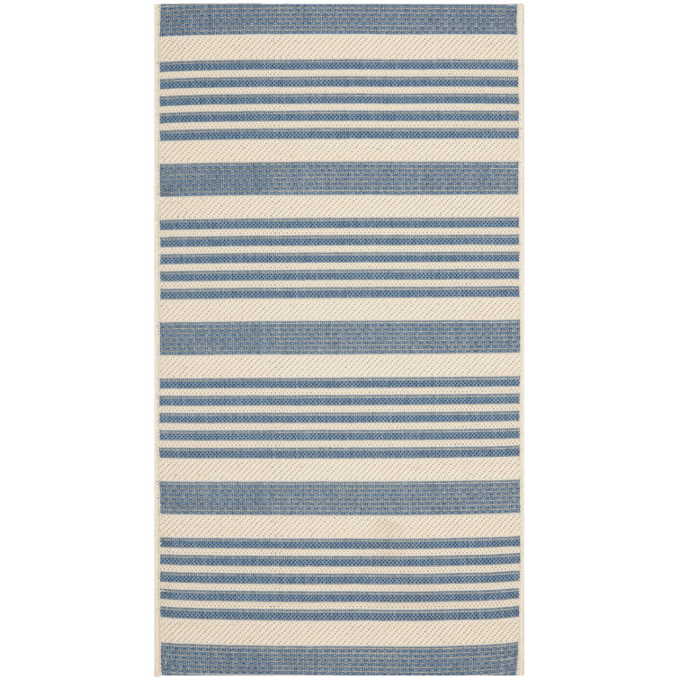 Johana Beige/Blue Indoor/Outdoor Rug