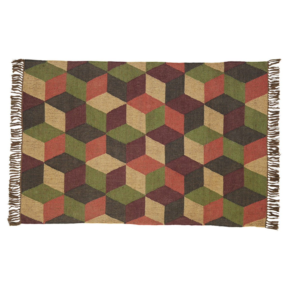 Dark Green Braided Rug - Wayfair Canada