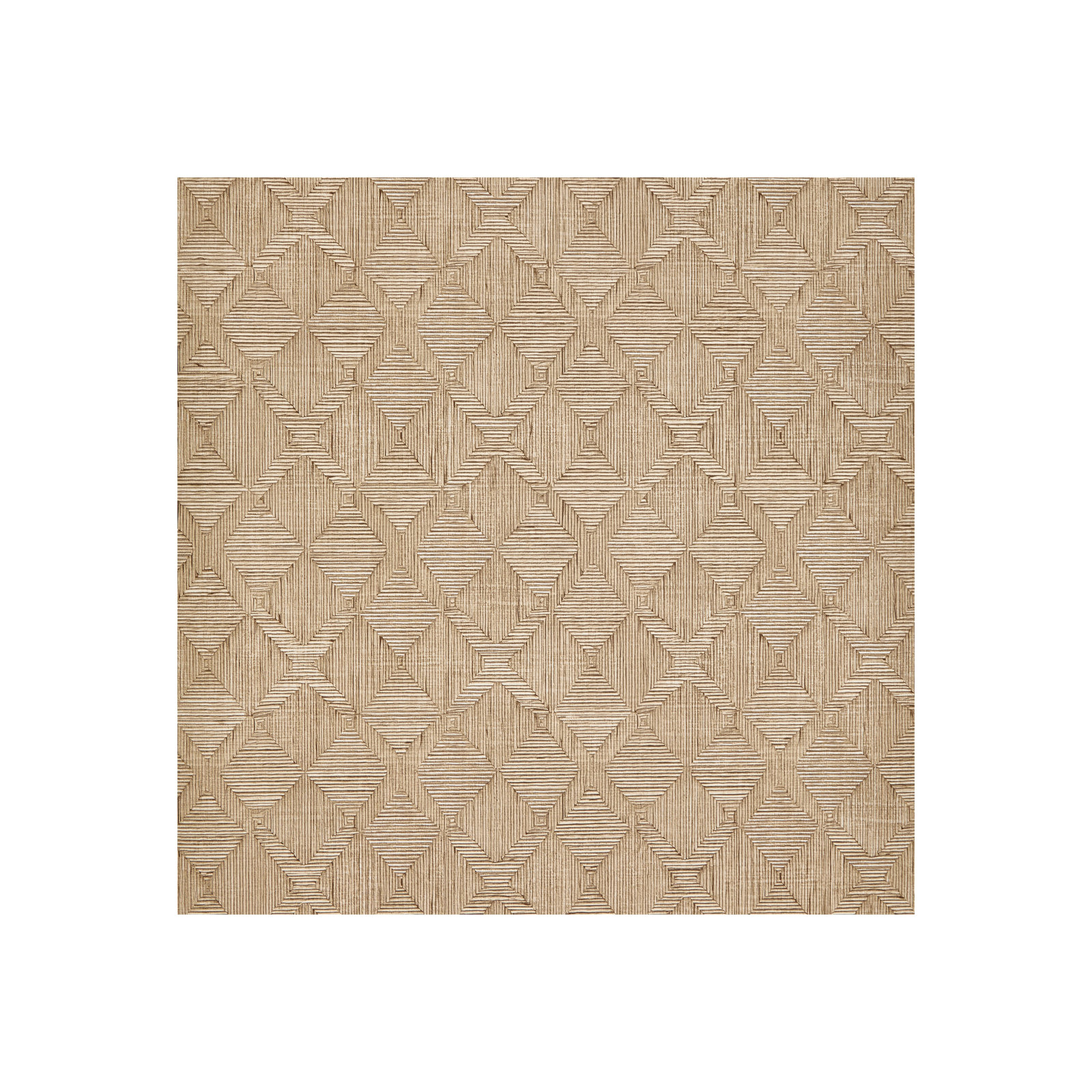 Hoffmann Faux Sisal Textured Peel and Stick Wallpaper by Jeremiah Brent, Light Brown