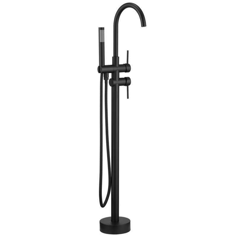 Robinet de baignoire à main double Residentail, Noir mat