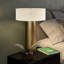 Depue 24" Tall Table Lamp with Fabric Shade in White-2036067918