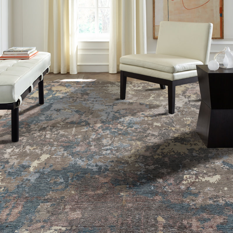 Hand Knotted Area Rug, Rectangle 4' x 6'