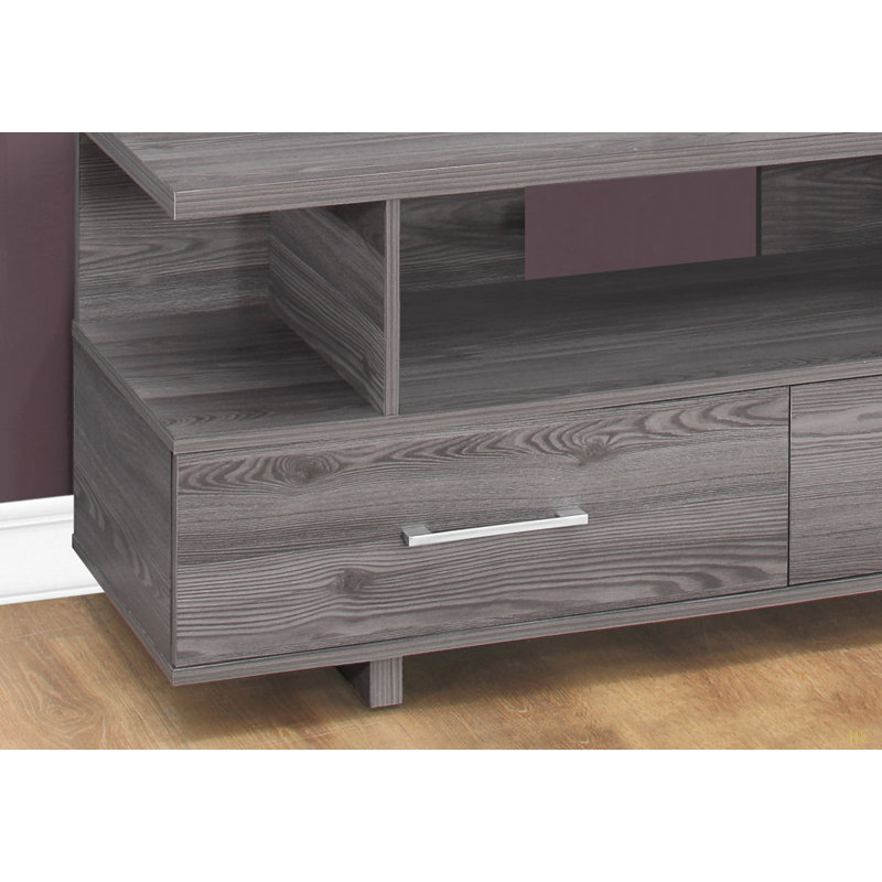 Meuble télé, console de 48 po, meuble multimédia, meuble de rangement, salon, stratifié de chambre à coucher, contemporain, moderne