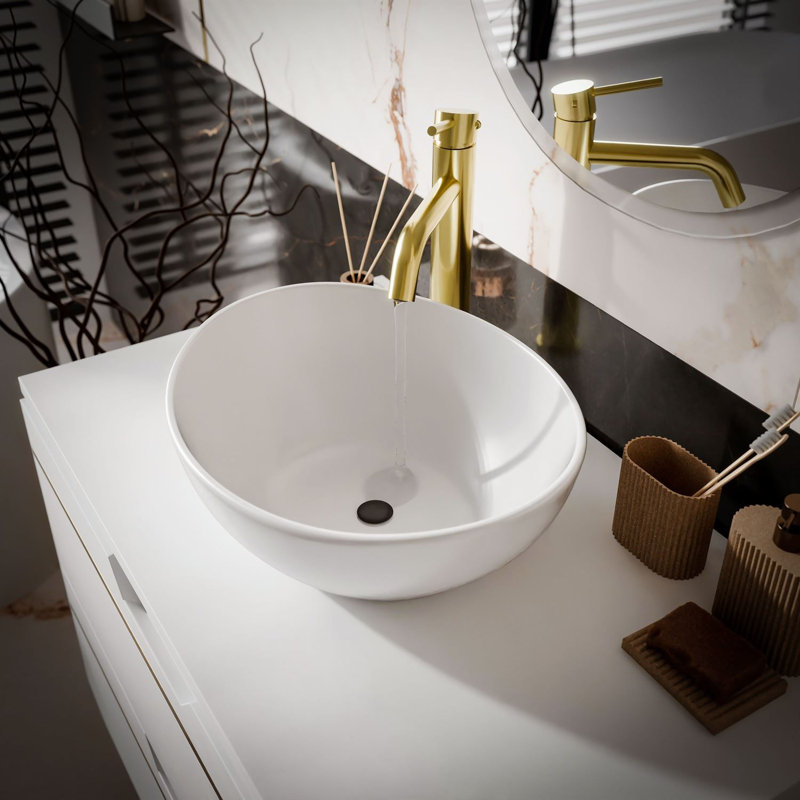 60mm Single Bathroom Vanity with Ceramic Basin
