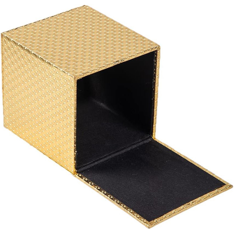 Square PU fabric Tissue Box Cover, Gold