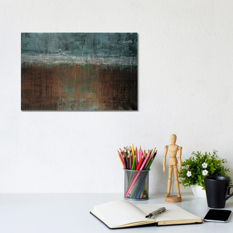 Verdigris by Liz Jardine - Wrapped Canvas Painting, 20.32 cm H x 30.48 cm W