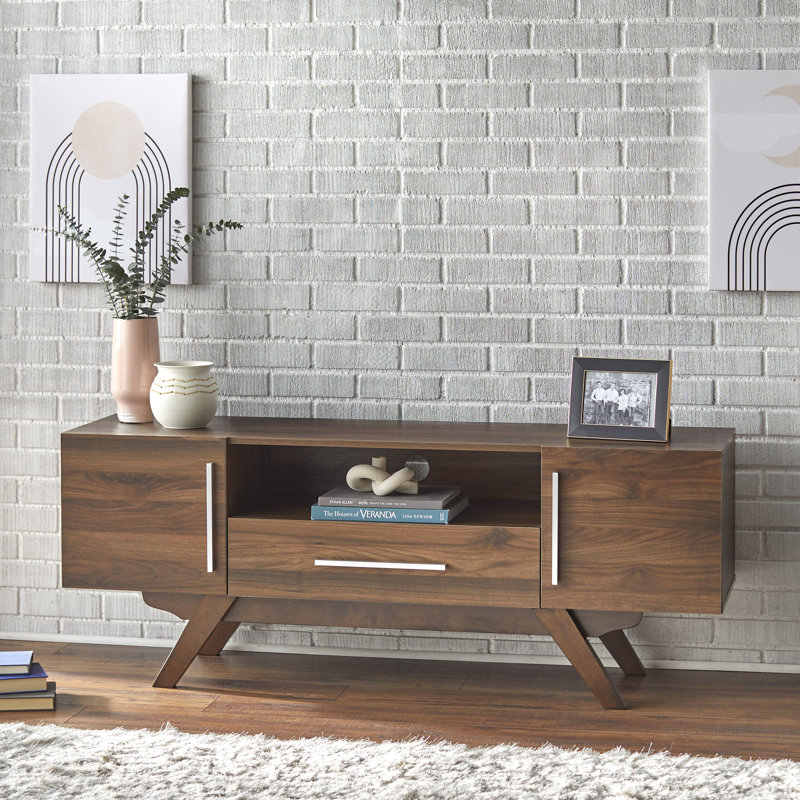 Abdul-Hakim TV Stand for TVs up to 65", Walnut