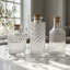 Ensemble de 3 bouteilles décoratives en verre pour table à fleurs