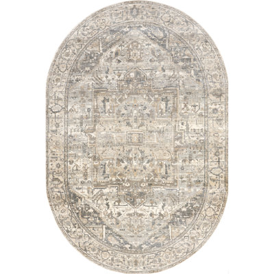 Wideman Oriental Power Loom Performance Silver Rug