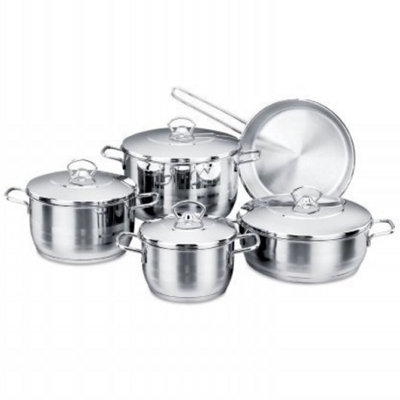 10 - Piece Stainless Steel Cookware Set