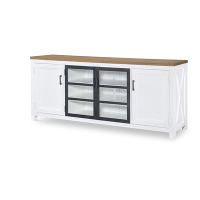 Console en bois massif 76 po Leyva