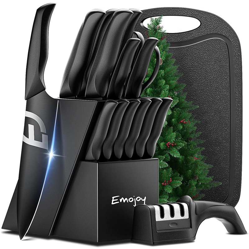 16 Pcs Kitchen Knife Set, Stainless Steel, Rust Resistant