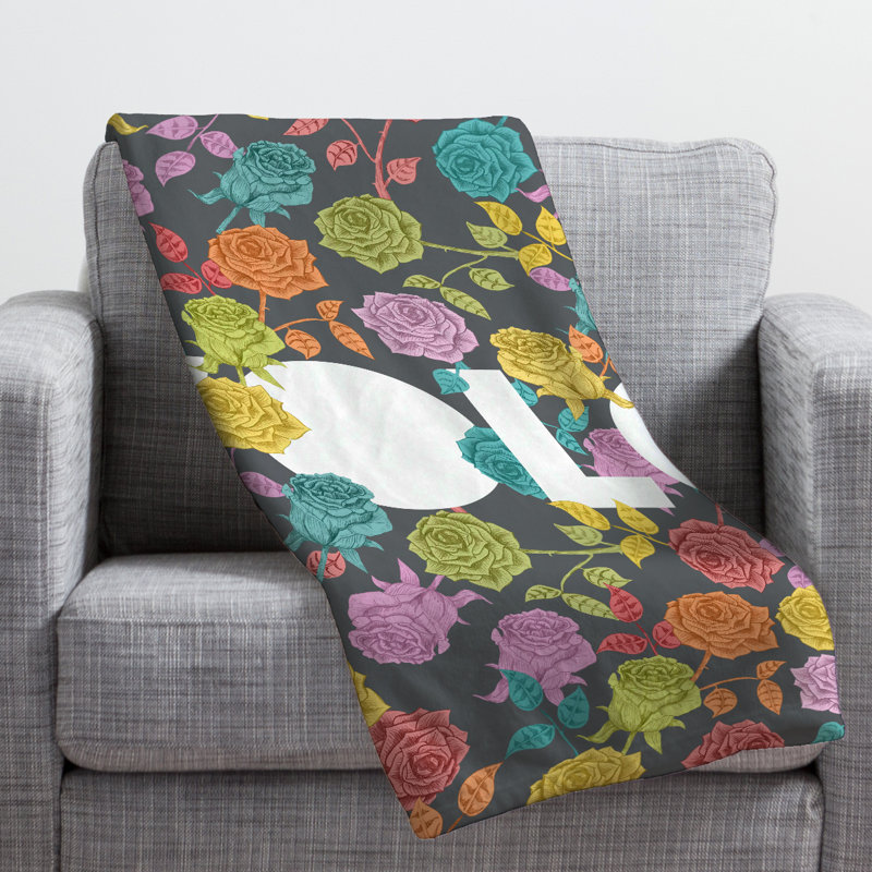 Bianca Green Throw Blanket, Large