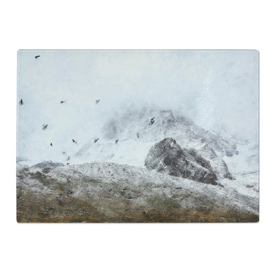 A Flock of Birds Painting Chopping Board