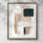 Papier, cadre noyer