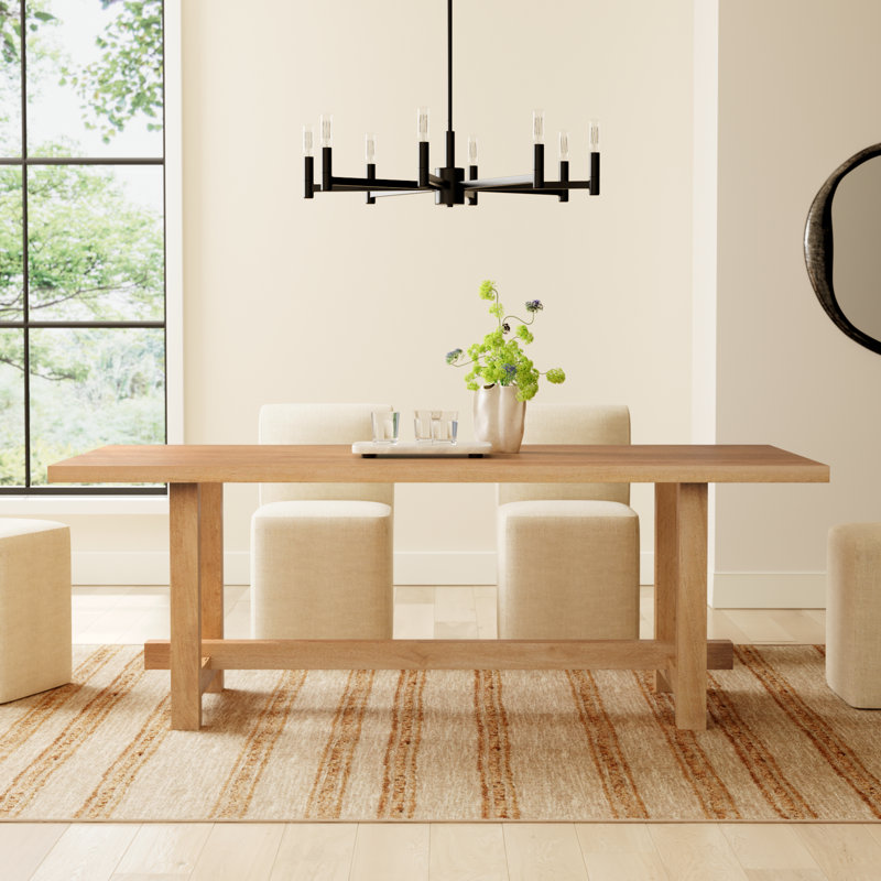 Peabody Solid Wood Dining Table, Natural