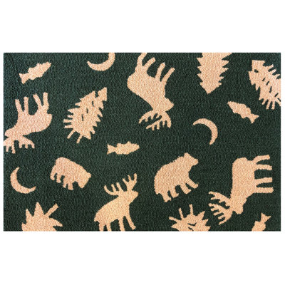Lodge Icons Green Size 30"X48"