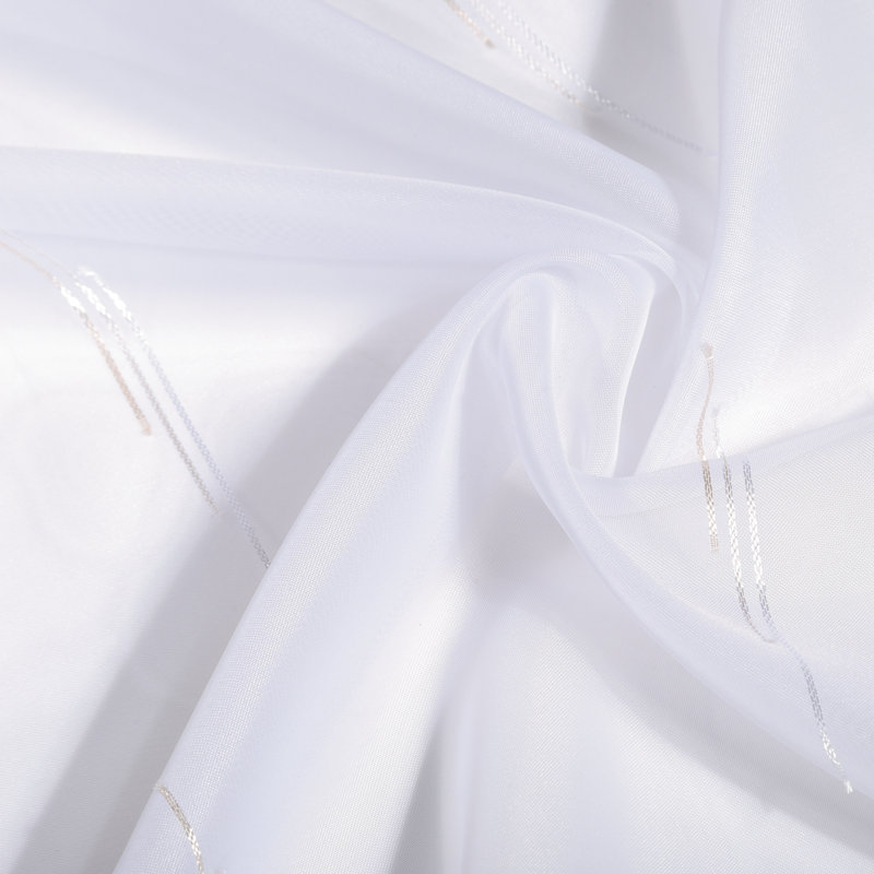 Tribeca Vera Pencil Pleat Sheer Single Curtain, 600 W x 150 D cm