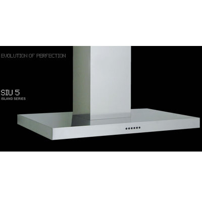 Sirius Range Hoods 36 " W Stainless Steel 600 CFM Convertible Island Range Hood with Mesh Filter